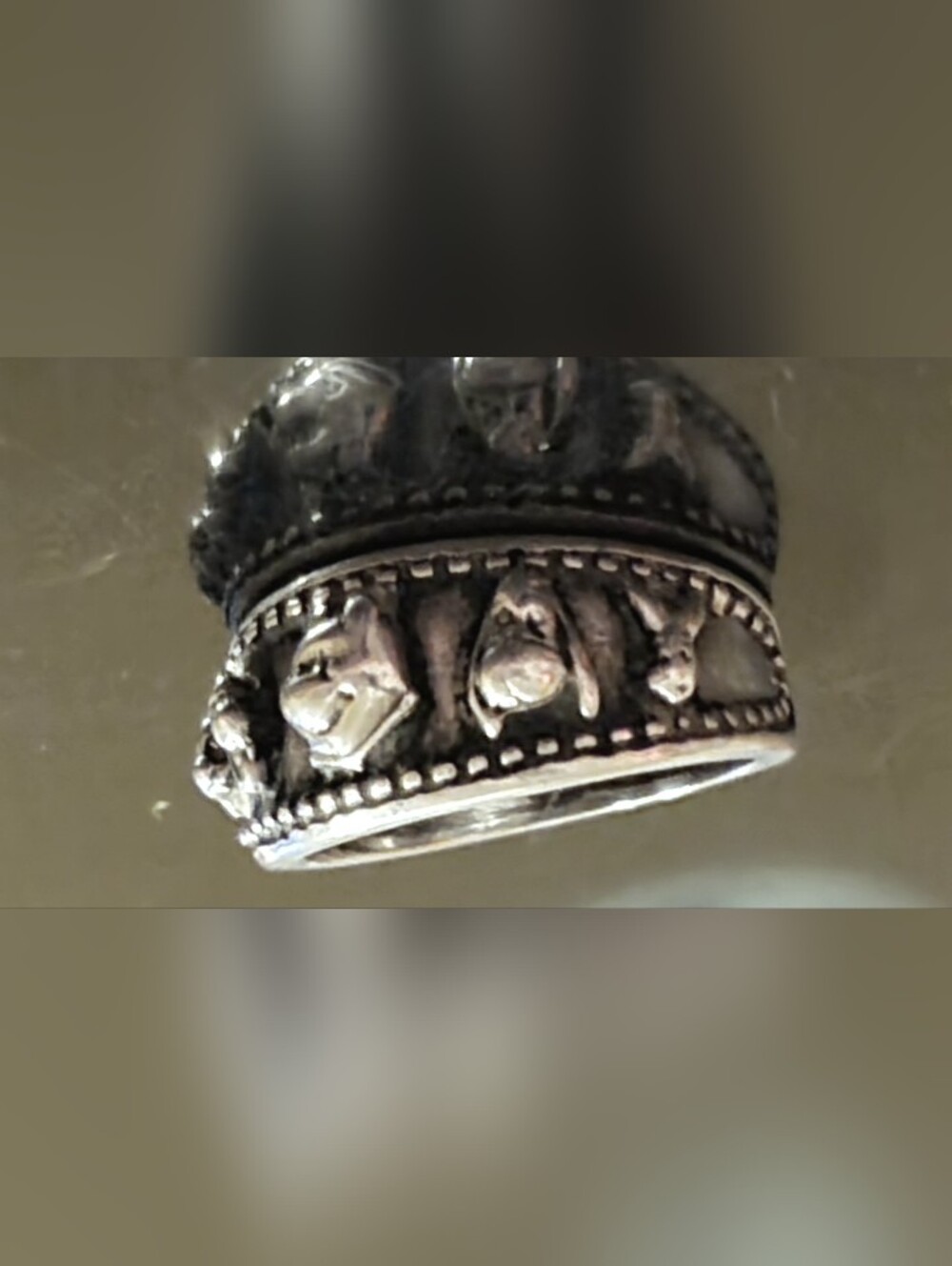 Disney Winnie the Pooh Friends Collectible Ring 925 Sterling Silver Sz 7